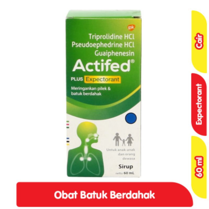 Actifed Obat Batuk Berdahak Cair 60 ml