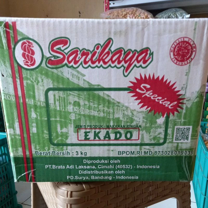 

Sarikaya Ekado 3 kg / Pangsit Ekado Abon Ayam | Camilan Medan