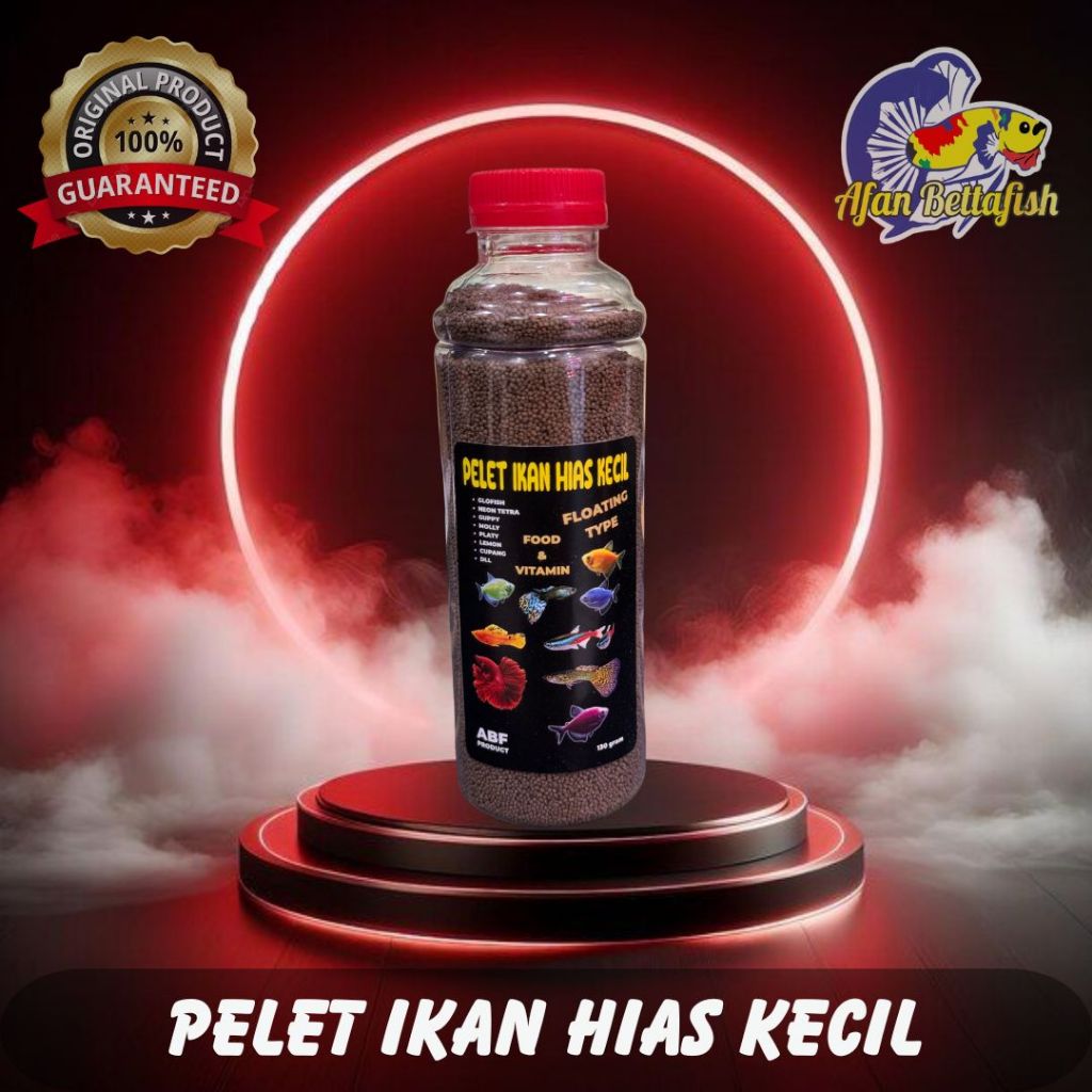 ABF PAKAN IKAN HIAS WARNA WARNI PELET MAKANAN IKAN FISH FOOD IKAN HIAS KECIL ABF 130 gram