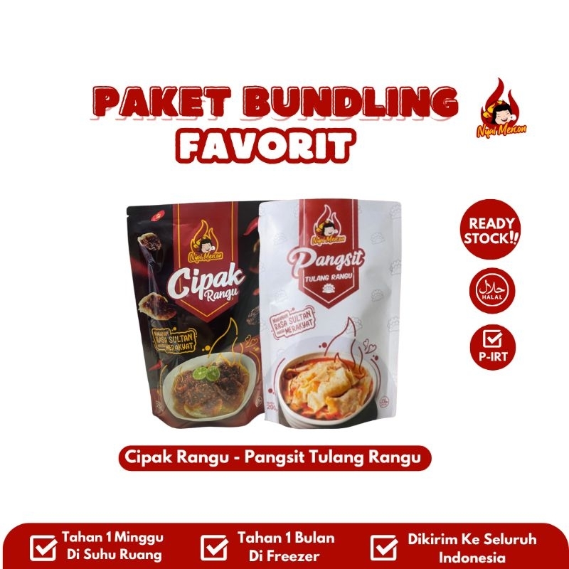 

PAKET BUNDLING FAVORITE ( Cipak Rangu & Pangsit Tulang Rangu)