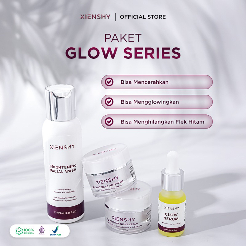 PAKET GLOW SERIES | XIENSHY SKINCARE [HADIAH UANG 50RB - 1JUTA]