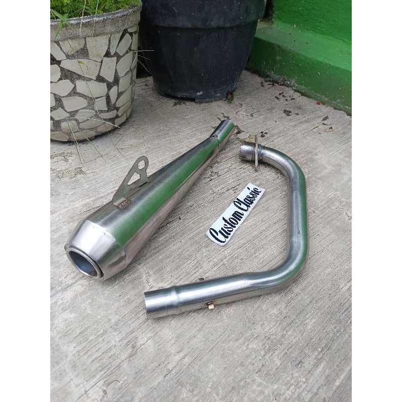 Knalpot Motor Custom Japstyle Tiger Megapro Cb Gl Scorpio Byson Thunder Stainles