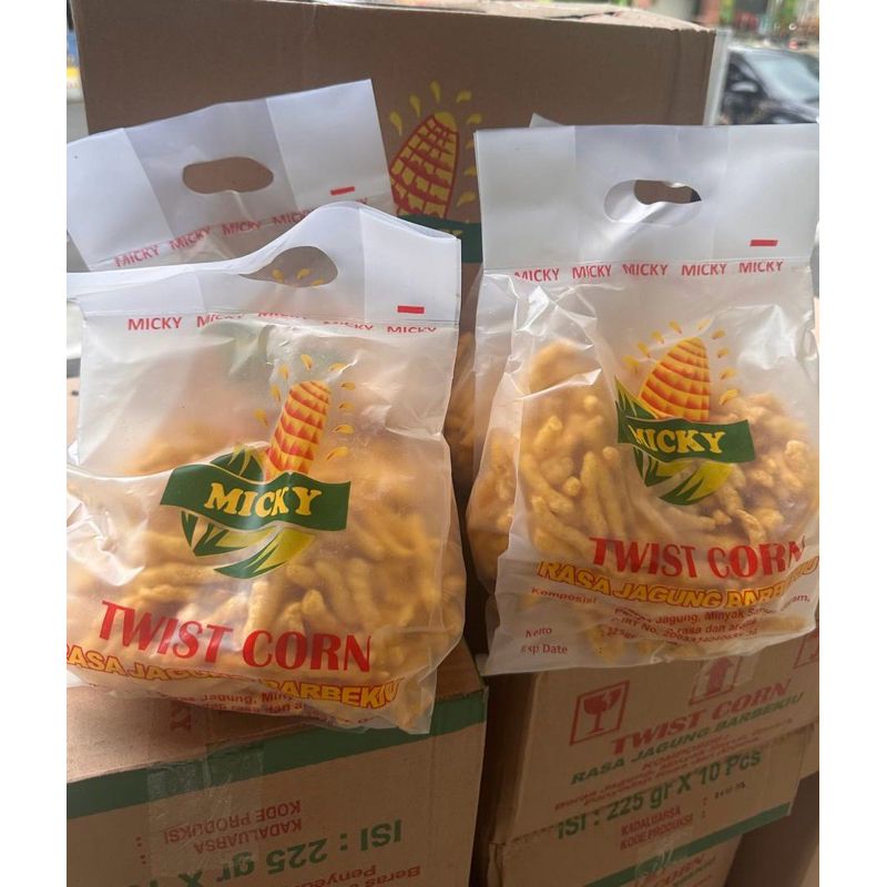 

MYESHA STORE ID - TWIST CORN MICKEY 225 gram JAGUNG BAKAR
