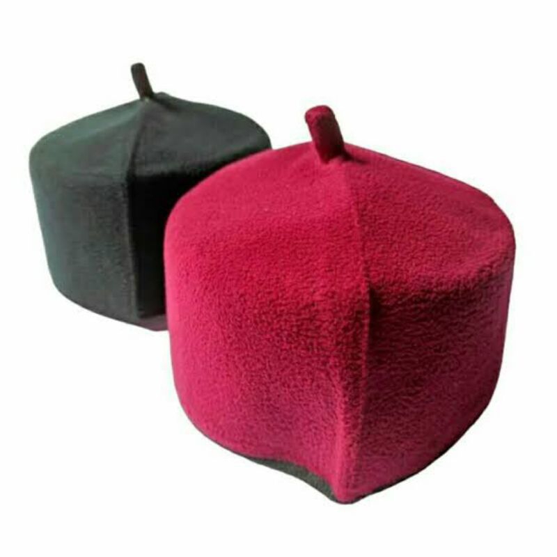 Peci Sufi Turki ( Pentol ) Fez Tarbus Utsmaniyah Ottoman Maroko Merah Hijau Abu Hitam