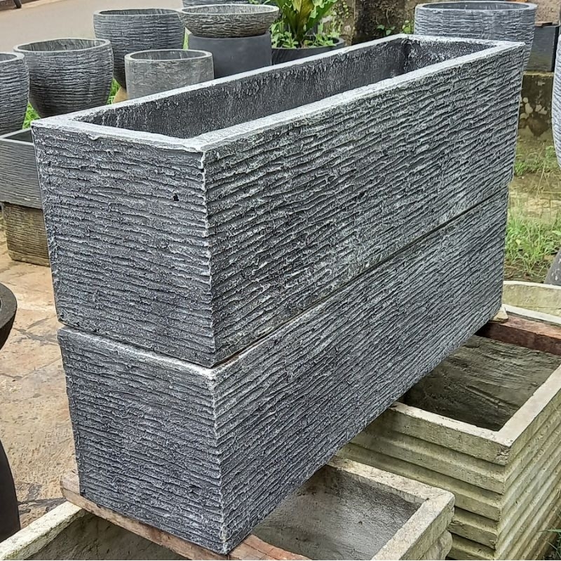 POT JUMBO BAHAN BATU ALAM/POT PANJANG (instan only)
