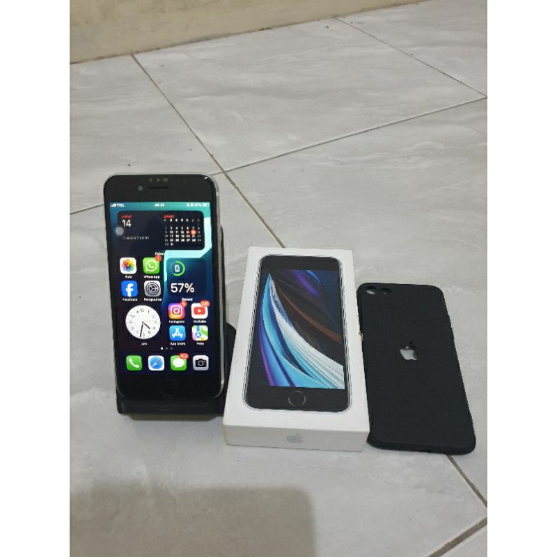 iPhone SE 2020 64 GB ex Ibox fulset second original