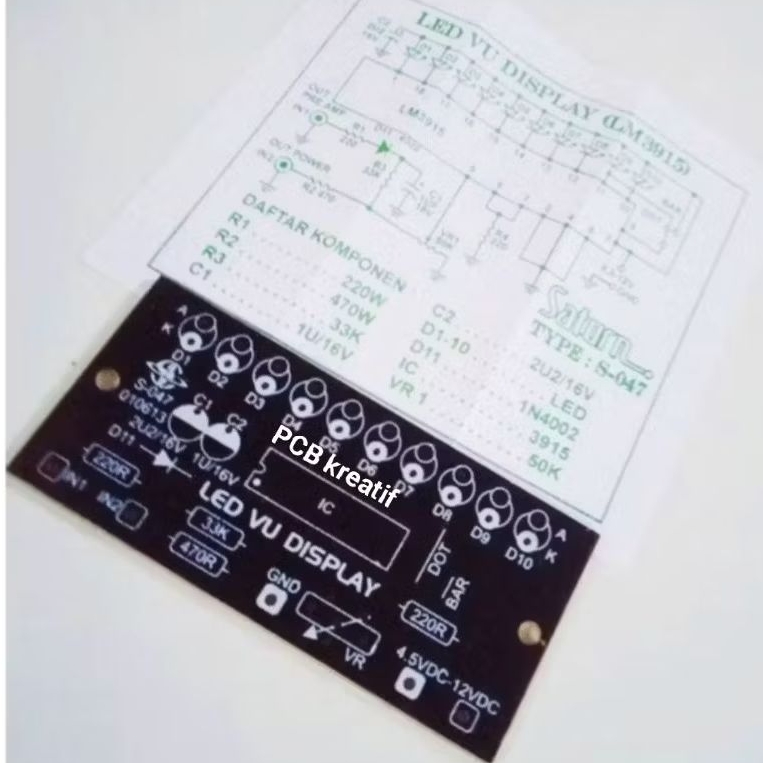 PCB Led vu display s-047