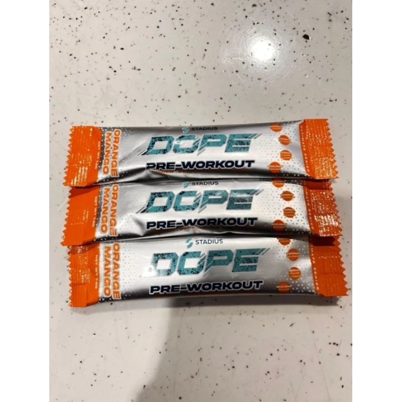 stadius dope pre workout 1 serve 1 sachet pre workout pre wo power stamina the curse