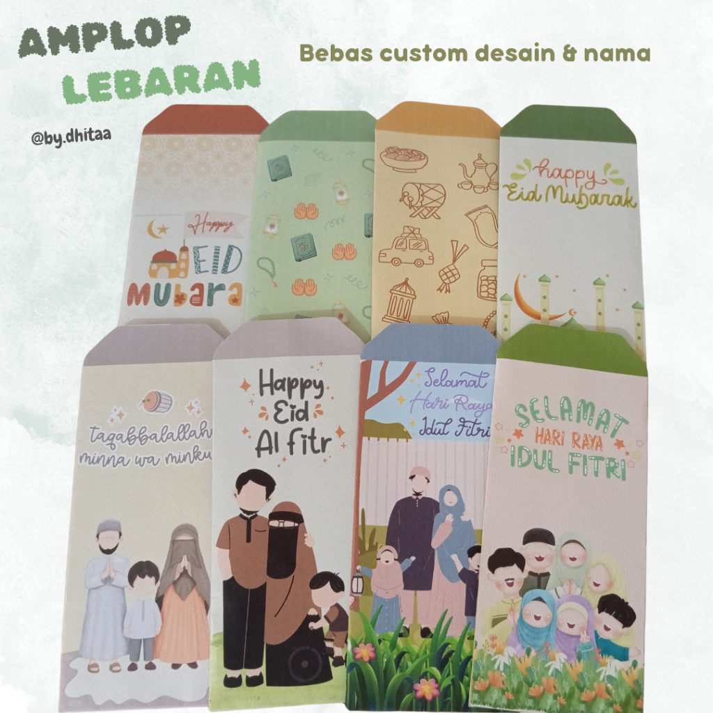 

Amplop Lebaran 2025 Faceless Aesthetic Bebas Custom