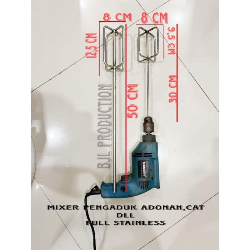 Mata bor Mixer pengaduk adonan kue,adonan martabak full stainless