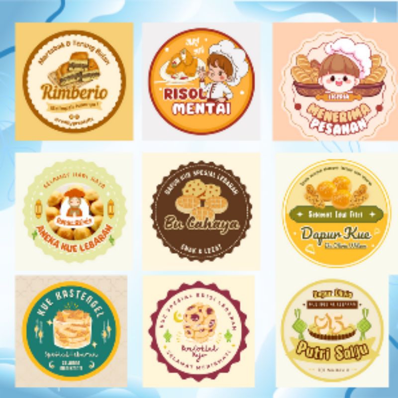 

stiker diameter 2cm label stiker / sticker produk / stiker kemasan / stiker bulat