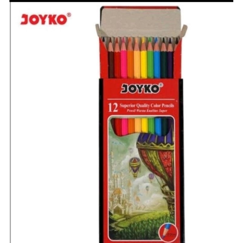 

PENSIL WARNA KUALITAS SUPER 12 WARNA,JOYKO