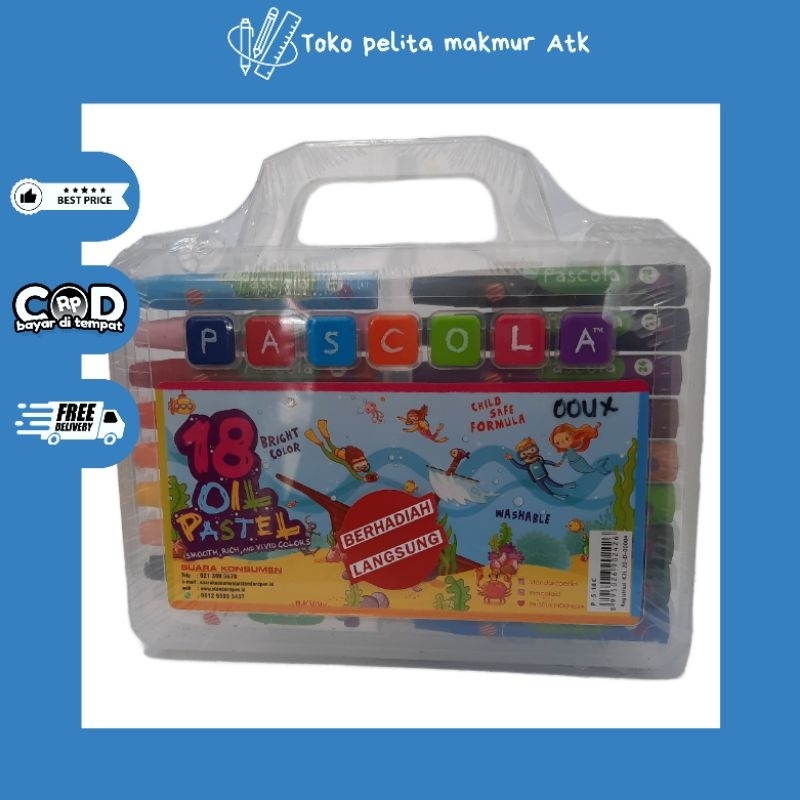 

CRAYON OIL PASTEL PASCOLA 18 WARNA