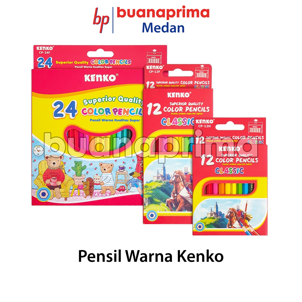 

PENSIL WARNA KENKO 12 24 Warna Panjang Pendek Pencils Colour