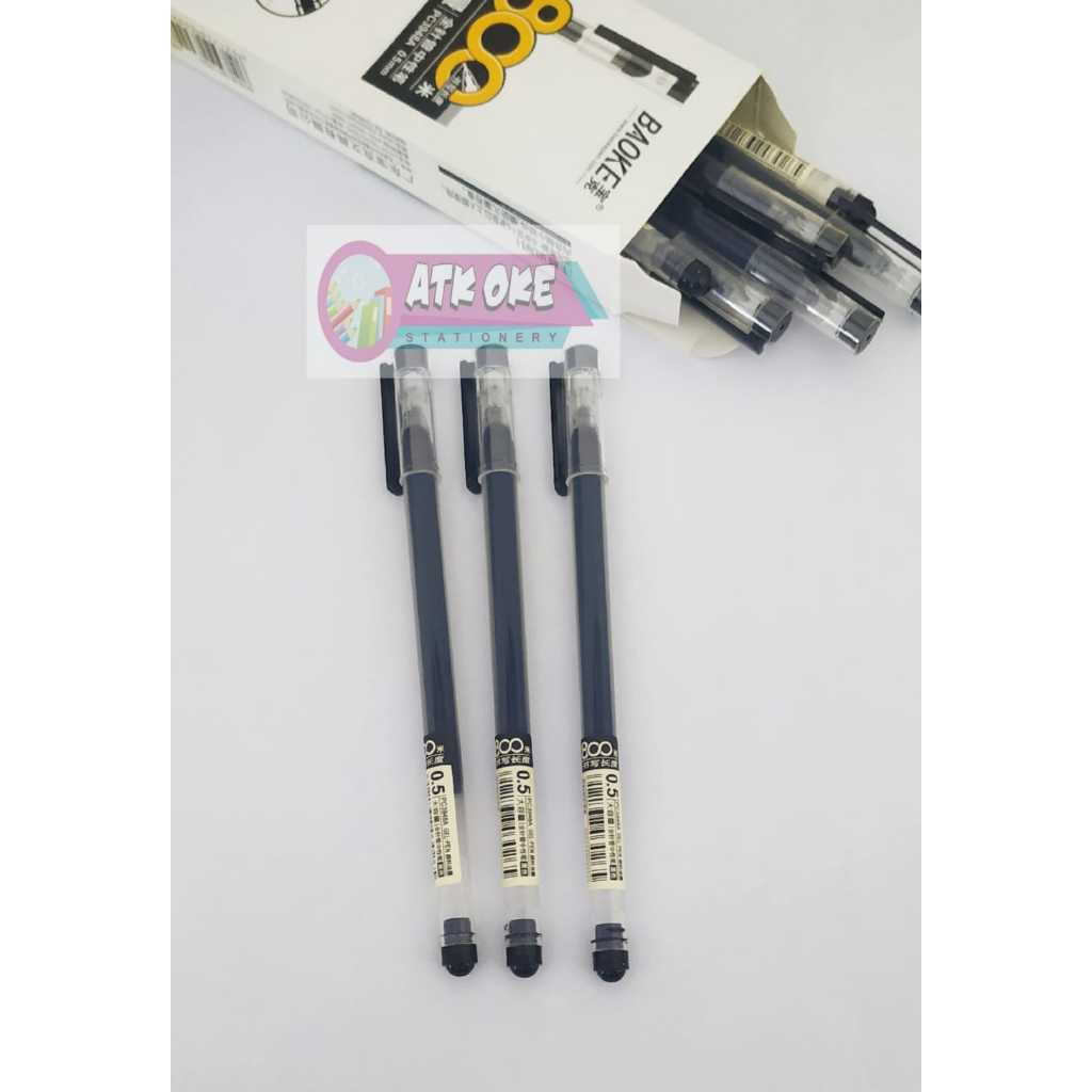 

Baoke Pen Gel 0.5MM Hitam PC-3948 1pcs/ 1 Biji