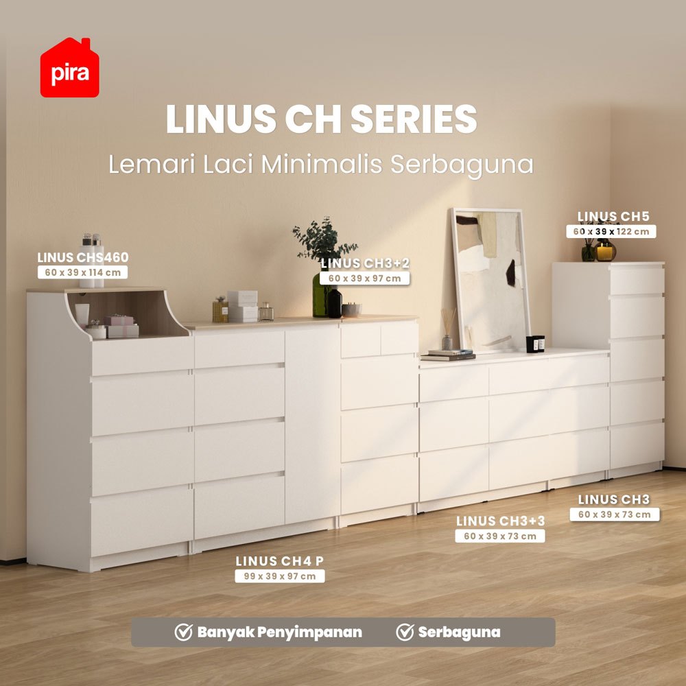 PIRA -  LINUS CH Lemari Laci / Lemari Susun / Drawer