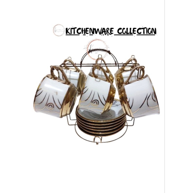 Florenza Cup Saucer 13 PCS AK-811C || Tea Set Cangkir dan Lepek