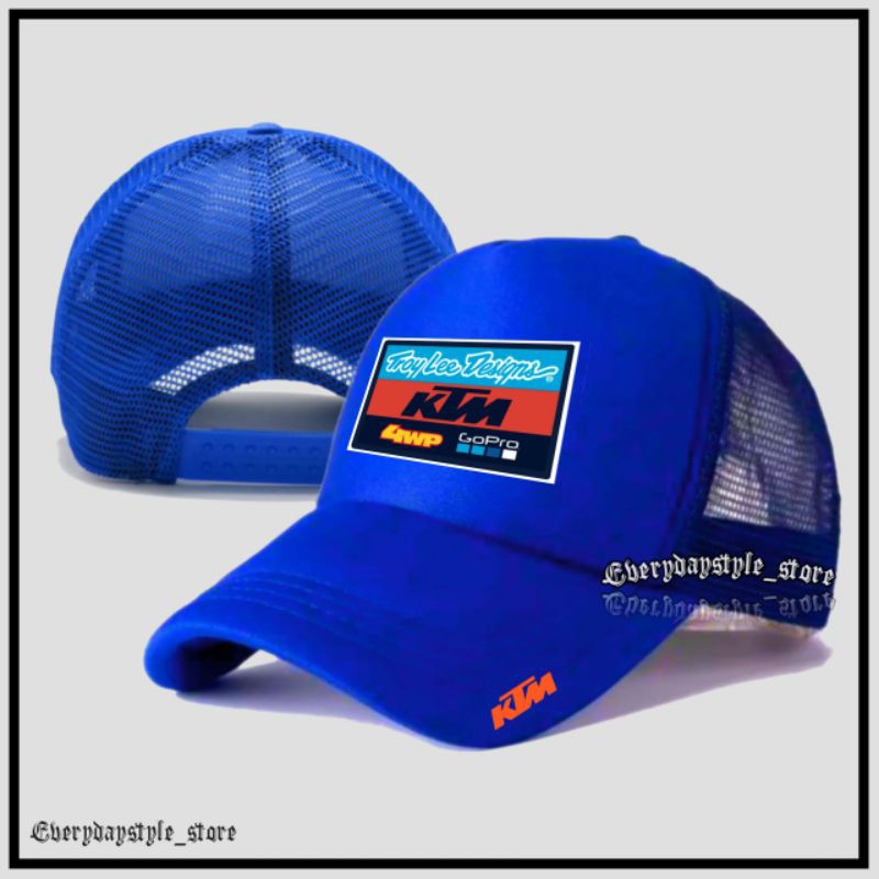 Topi KTM TROY LEE Jaring / Topi Trucker Racing Outdoor / Topi Bisbol Jala Pria Wanita