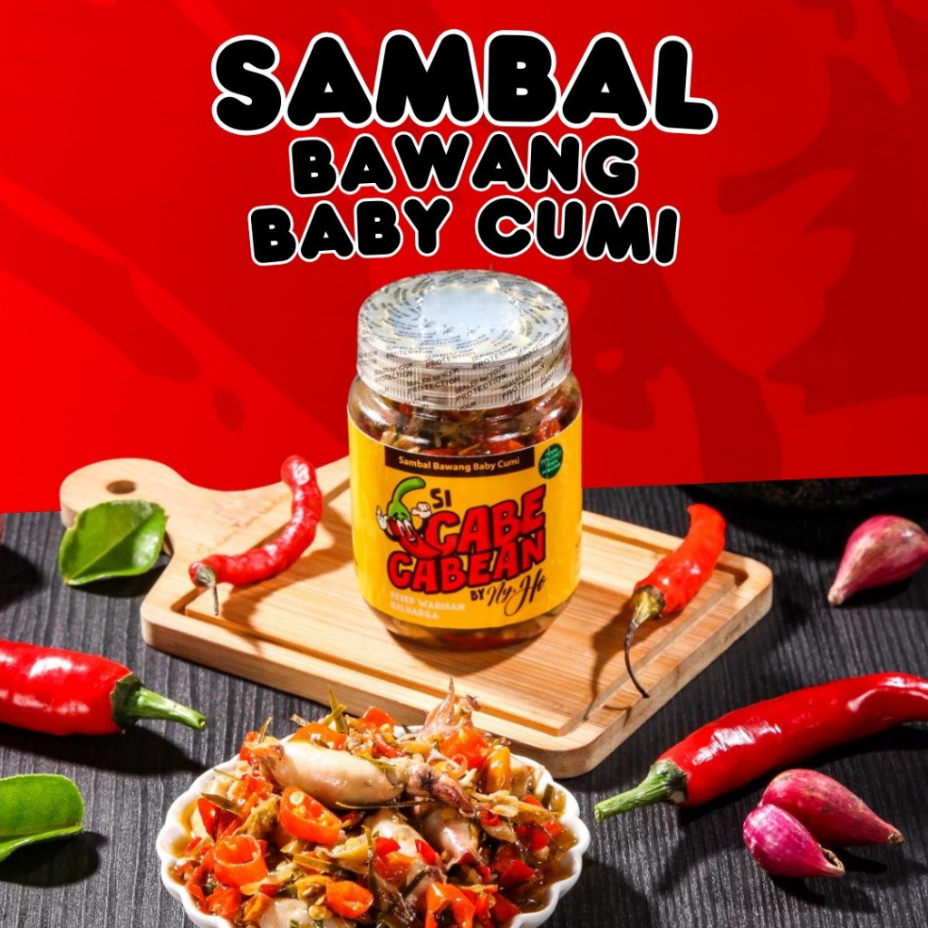 

Si CabeCabean - Sambal Bawang Baby Cumi 200ml | Sambel Pedas Gurih, Termurah & Praktis Kemasan Botol