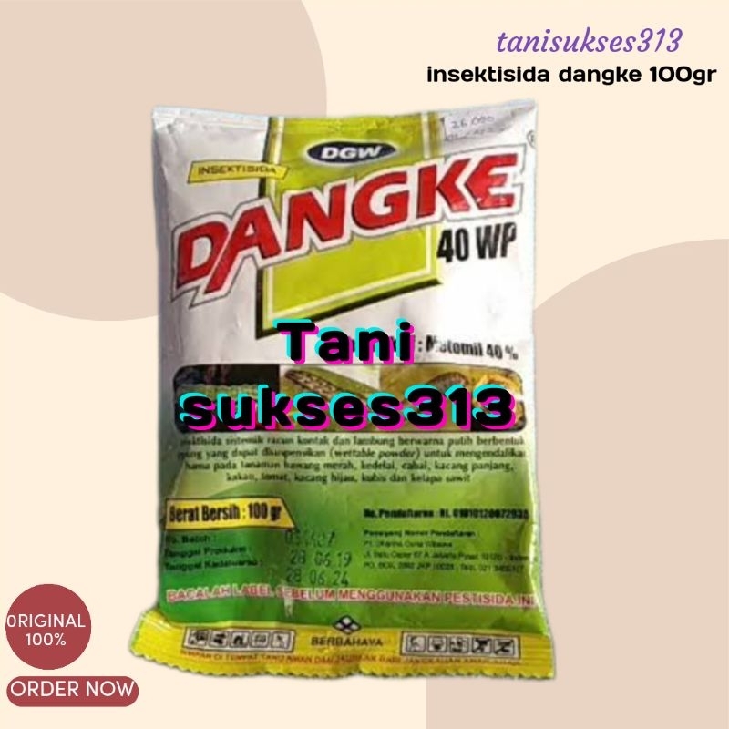 INSEKTISIDA DANGKE 100GRAM racun hama tanaman dangke 40wp 100gram insektisida ulat dangke100gram
