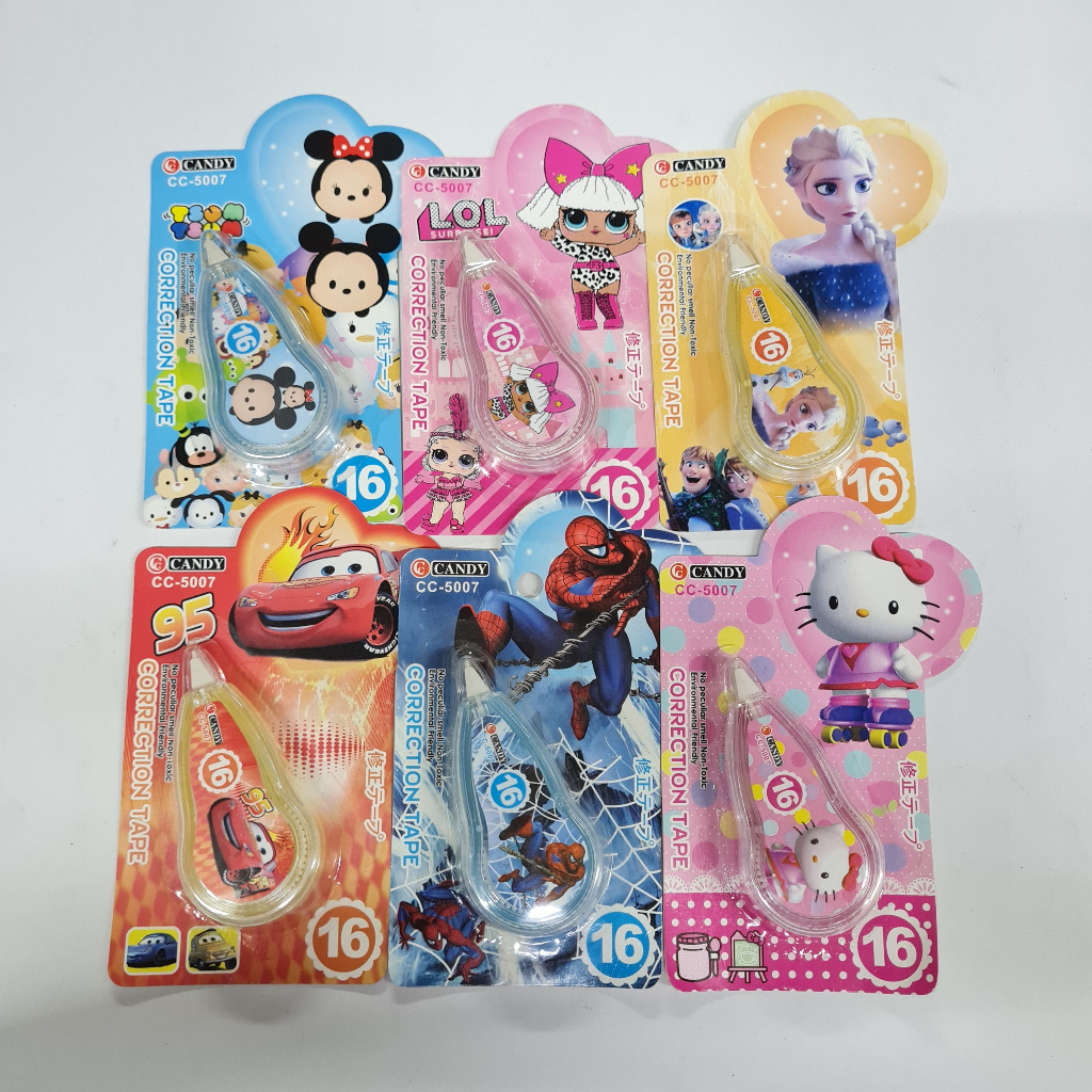 

Correction Tape Karakter Fancy / Tipex Kertas Roll Kartun Lucu