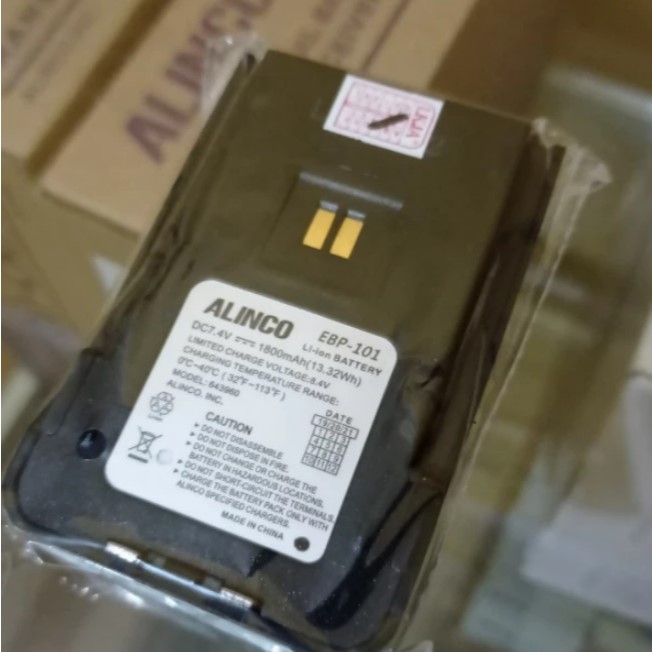 BATRE HT ALINCO DJ-W18 DJ-W58 EBP-101 ORI EBP-101 BATERAI DJW58 DJW18