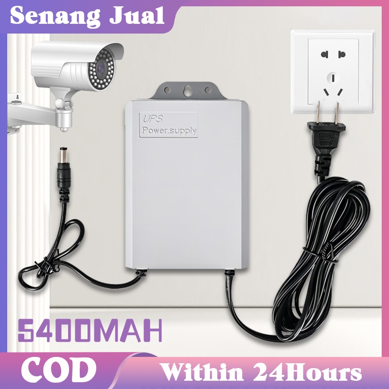 UPS Mini 12V Untuk Wifi / CCTV / Pasokan Listrik Tanpa Gangguan Saat Listrik Padam / Baterai Indepen