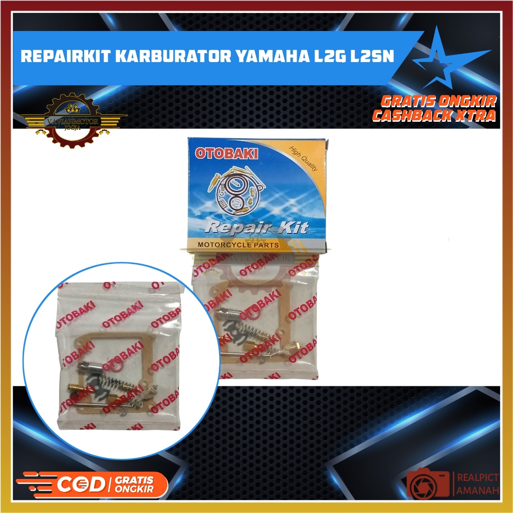 REPAIRKIT KARBURATOR KARBU YAMAHA L2G L2SN L2 SUPER YB100 YB 100