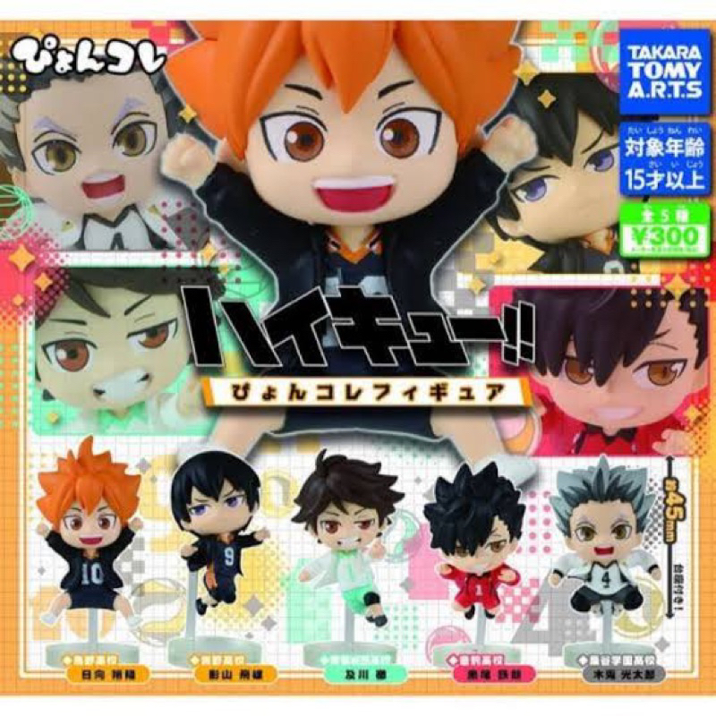 Figure haikyuu gashapon pyonkore capsule toys takara tomy original