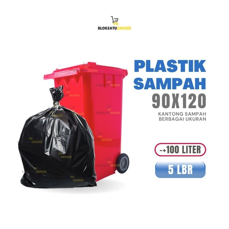 Plastik Sampah Jumbo Uk. 90x120 | 100x120 | Kantong Plastik Sampah Hitam | Kantong Sampah | Polibag 