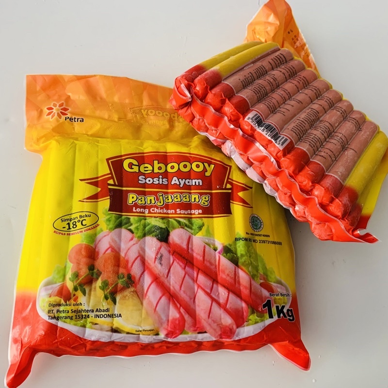 

AFGC Gebooy Sosis Ayam Merah Long 1 Kg