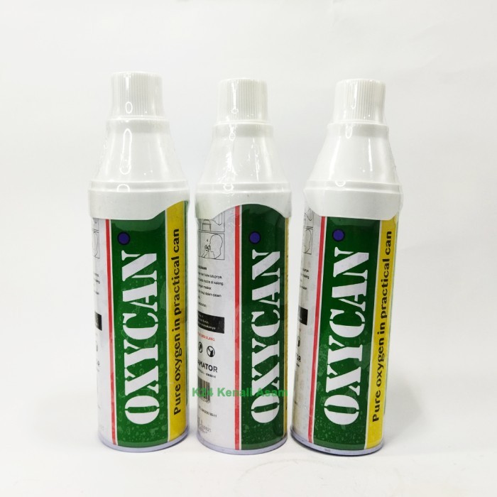 Oxycan Green Oksigen Portable Oksigen Tabung Kaleng 500cc Samator Group