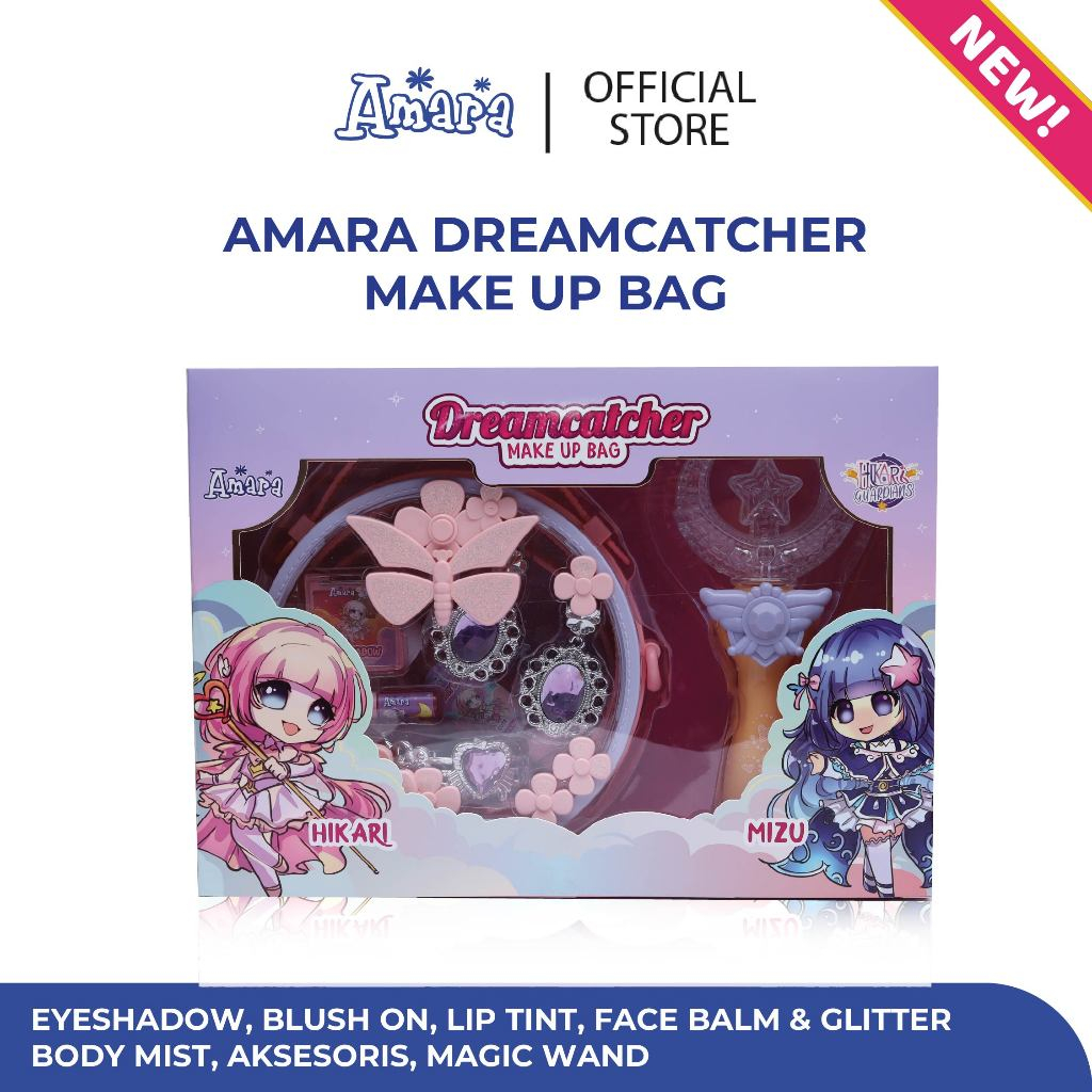 Amara Dreamcatcher Make Up Bag / Make Up Kit Anak / Parfum Anak / Tas Anak / Make Up Anak BPOM