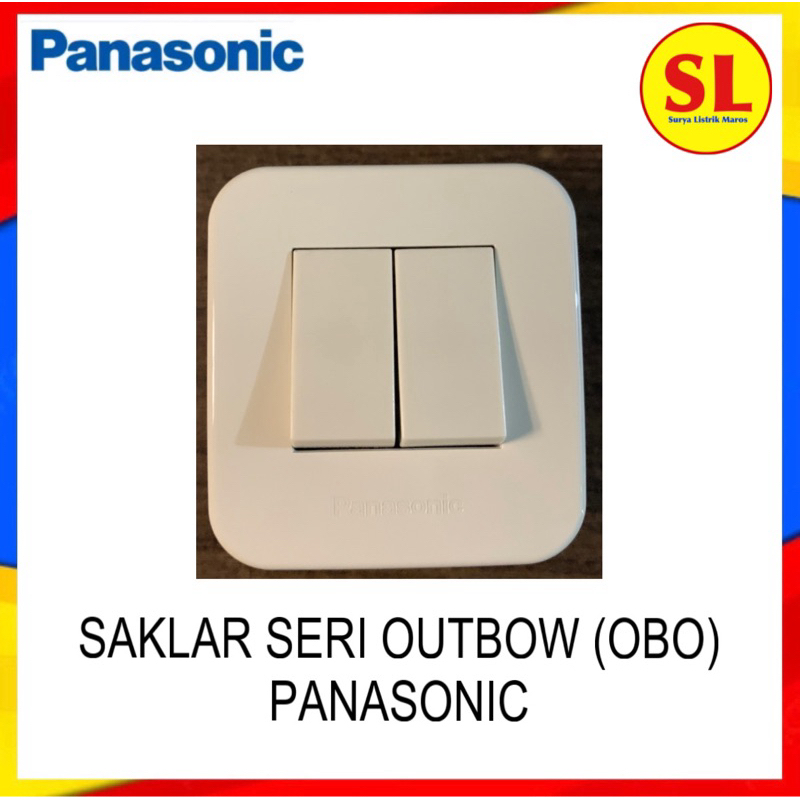 PANASONIC SAKLAR SERI OUTBOW SAKLAR DOUBLE GANDA OUTBOW (OBO)