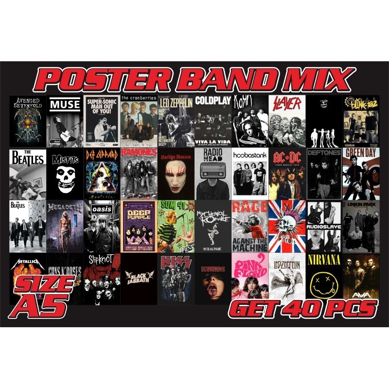 POSTER BAND AESTHETIC A5