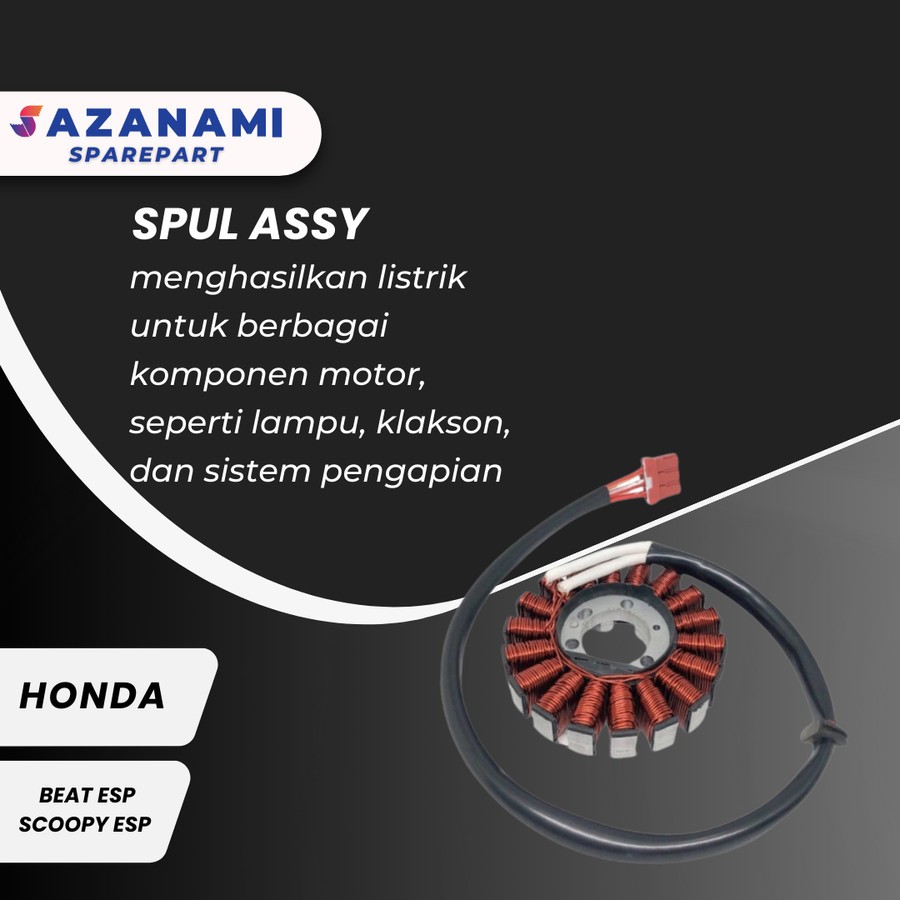 SPUL ASSY MOTOR HONDA BEAT ESP HONDA SCOOPY ESP