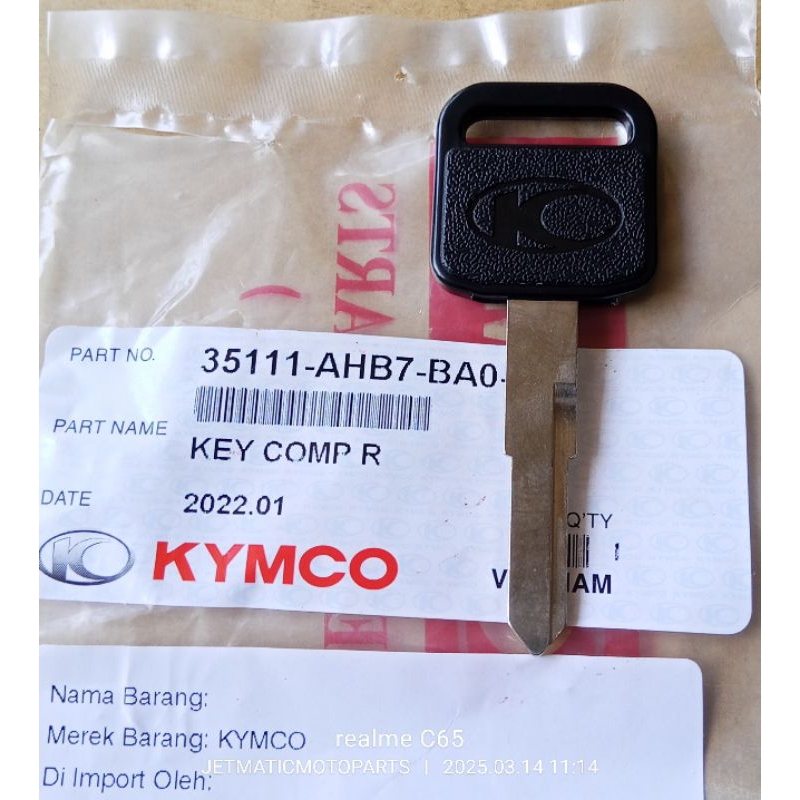 Kunci kontak blank kanan Kymco SR, Metica, GLX, XTR, GS, Free LX, Libero, Jockey, JR