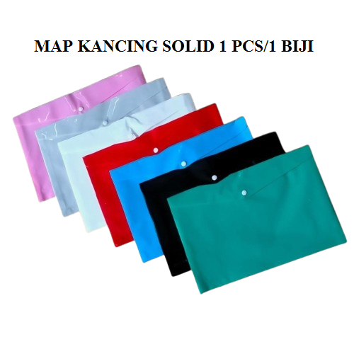 

(1PCS/1 BIJI) Map Plastik Polos Kancing 1/Map Kancing Solid