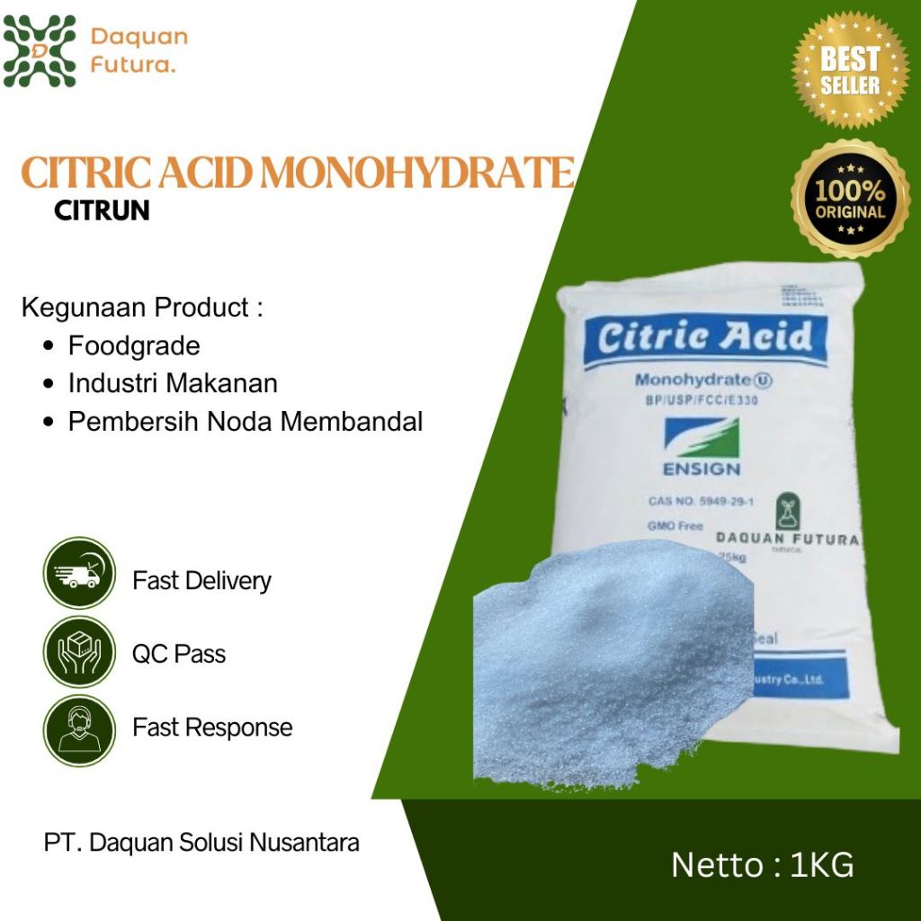 

citric acid 1 kg / citrun / asam sitrat / monohydrate