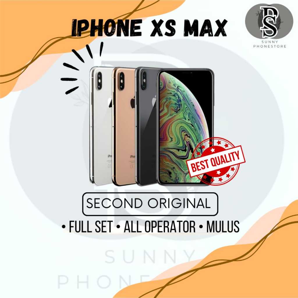 IPhone XS MAX 64GB & 256GB  SECOND BERGARANSI FULLSET