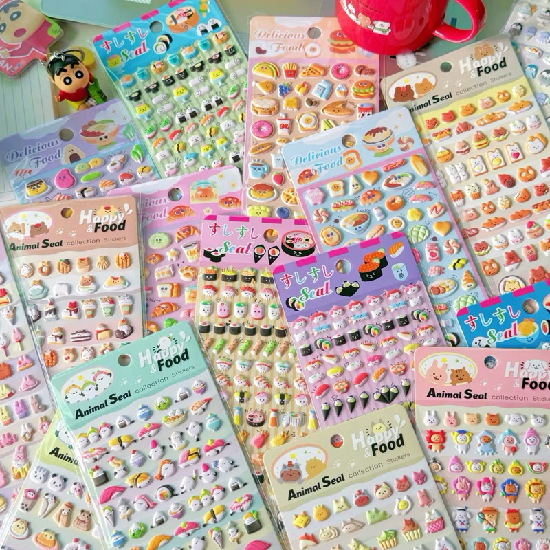 

sticker timbul japan vibes food sushi animal dekorasi readystock B2730