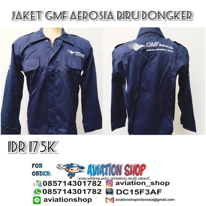 JAKET GMF AEROSIA BIRU DONGKER