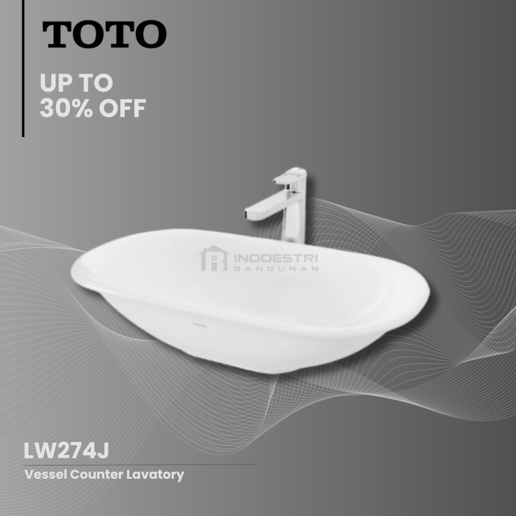 Wastafel TOTO LW 274 J / Wastafel Meja TOTO (Body Only)