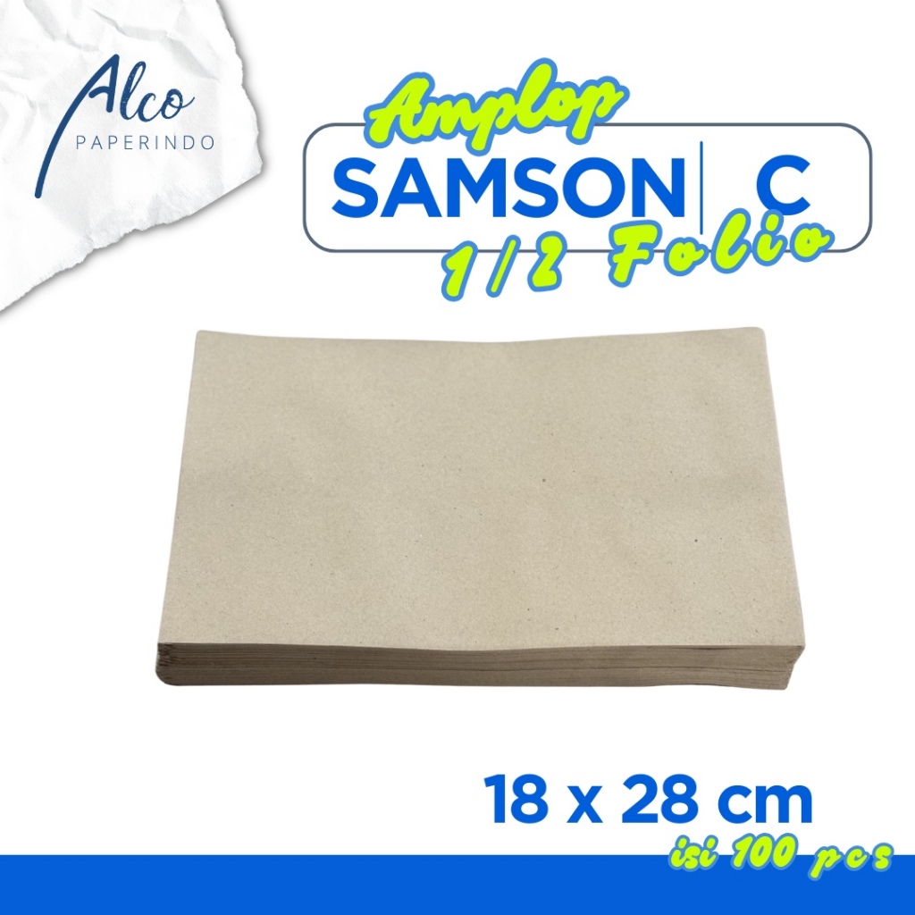 

Amplop Coklat Samson C 18x28 cm isi 100