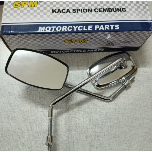Spion Vespa / Kaca Spion Vespa / Kaca Spion GPM Cembung Kotak Vespa Plat Langsungan PX PXE Excel sup