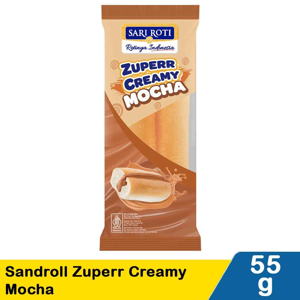 

Sari Roti Sandroll Zuperr Krim Mocha – Lembut, Manis, & Mocha-nya Melimpah!