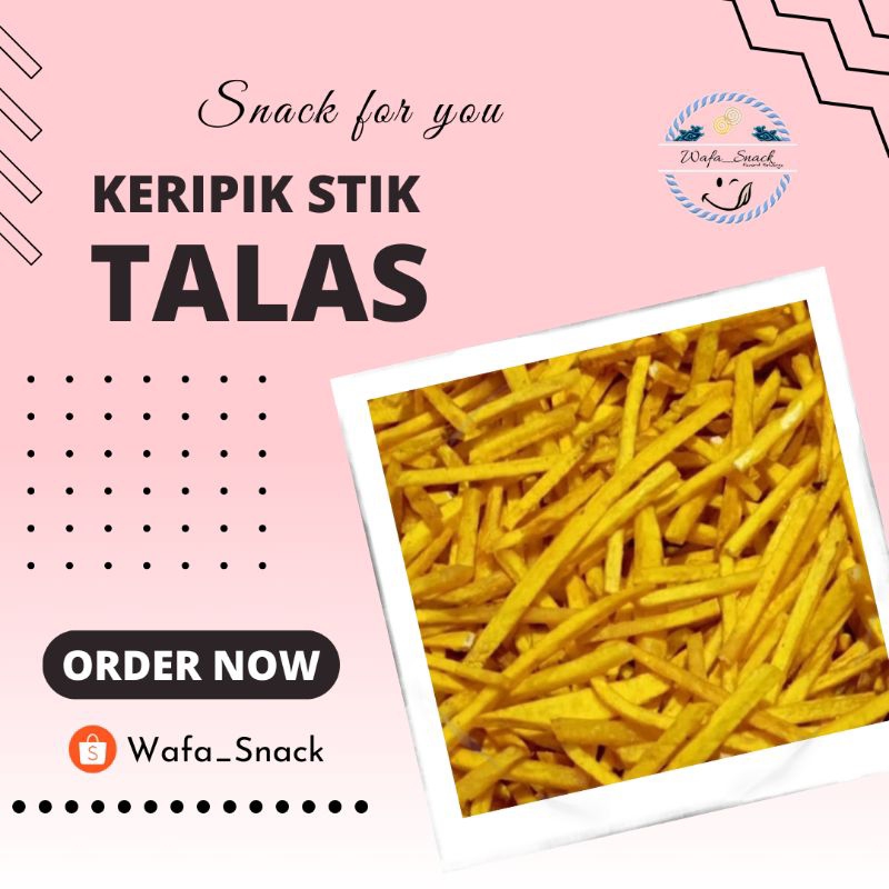 

250 gr Keripik Stik Talas Gurih Renyah