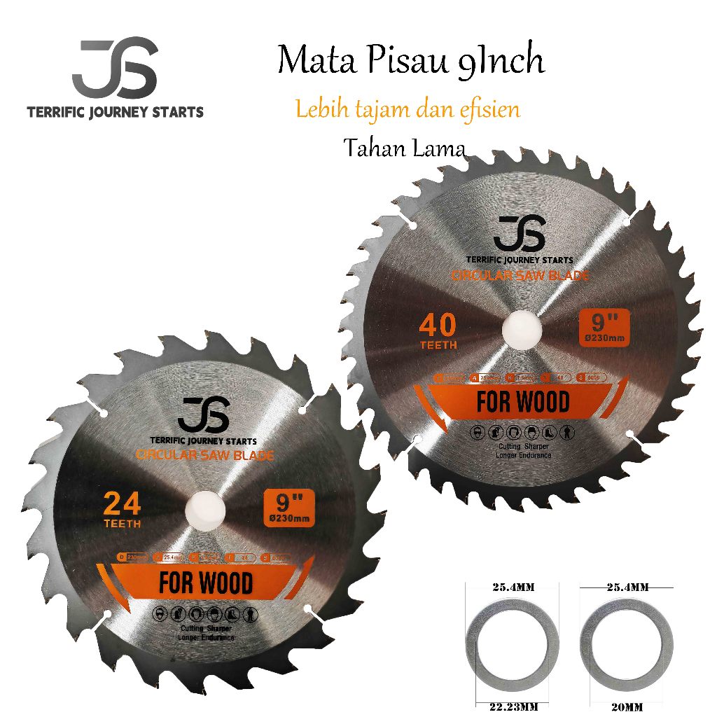 mata pisau gergaji kayu  Mata Pisau Kayu Circular Saw mata gergaji kayu 9 inch