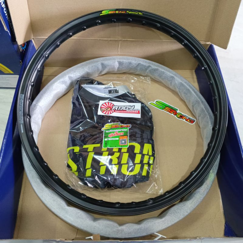 velg strong hitam ring 17 120-140 original Thailand