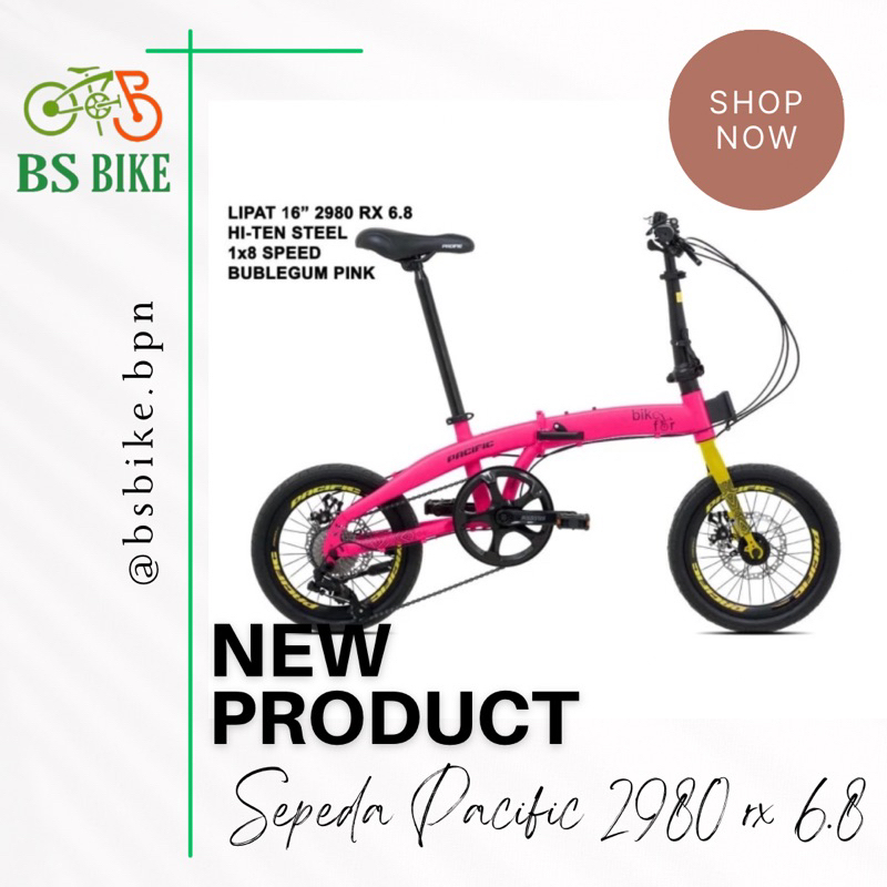 sepeda lipat Pacific 2980 rx 6.8 ukuran 16 inch